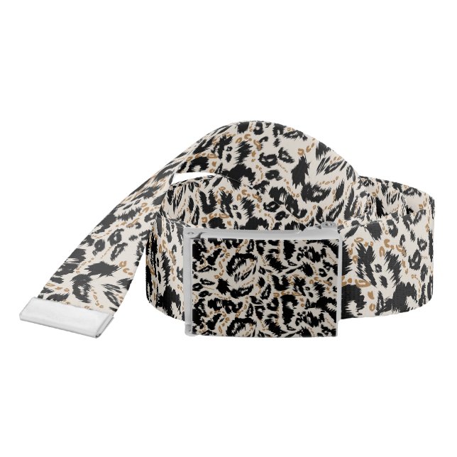 Abstract Bohemian African Leopard Pattern  Belt (Snake)