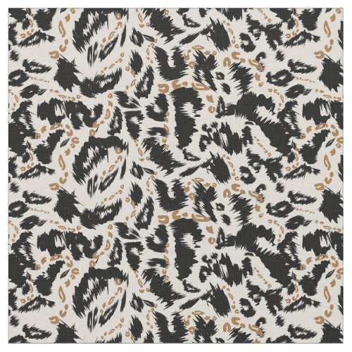 Abstract Bohemian African Leopard Pattern  Fabric