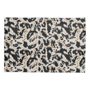 Abstract Bohemian African Leopard Pattern Pillow Case