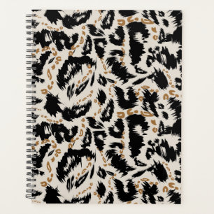 Abstract Bohemian African Leopard Pattern  Planner
