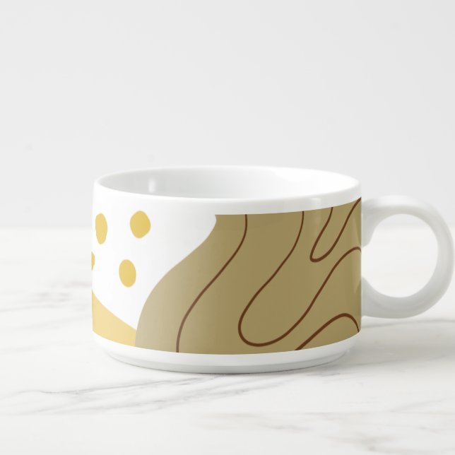 Abstract Bohemian Earthy Tone Bowl (Left)