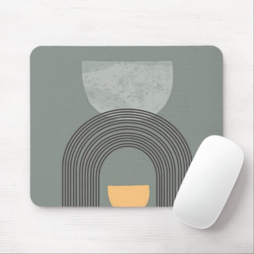 Abstract Bohemian shapes pattern Mouse Pad