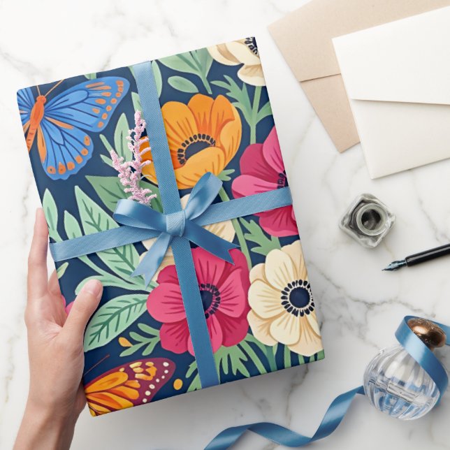 Abstract Boho Anem Wrapping Paper (Gifting)
