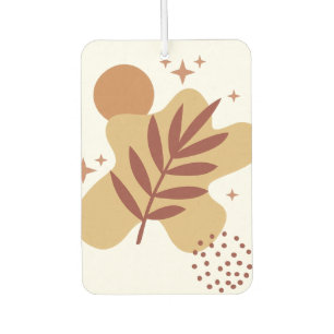 Abstract Boho Botanical Fern – Minimalist  Air Freshener