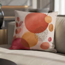 Abstract Boho Circles /Warm Terracotta