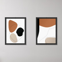 Abstract Boho - Earth Tone Shapes Printable