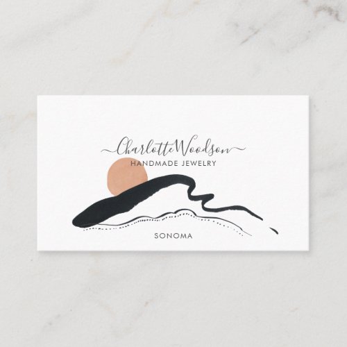 Abstract Boho Jewelry Designer Business Card