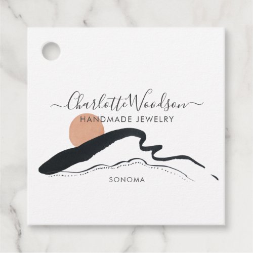 Abstract Boho Jewelry Designer Product  Favor Tags