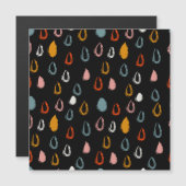 Abstract boho raindrops, tribal doodle. (Front/Back)