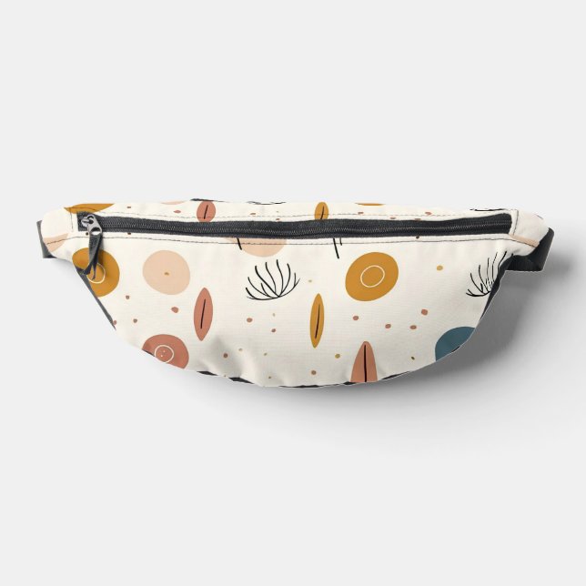 Abstract Boho Retro Modern Collection Fanny Pack (Lay Down)