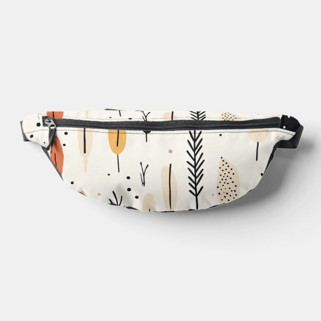 Abstract Boho Retro Trendy Collection Fanny Pack (Lay Down)