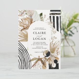 Abstract Boho Wedding Invitation
