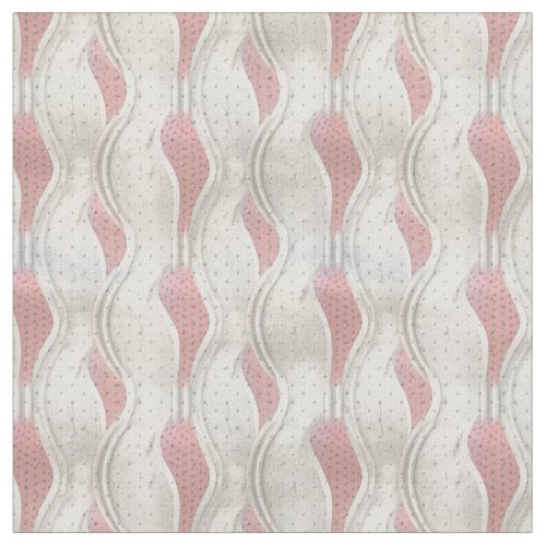 Abstract Bold 3D Metallic Red  Cream Texture repe Fabric