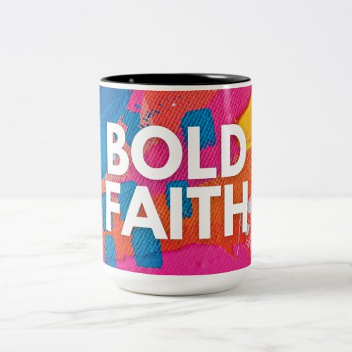 Abstract Bold Faith Inspirational Mug