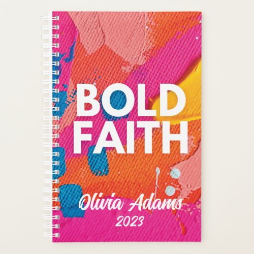 Abstract Bold Faith Weekly Monthly 2023 Planner