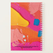 Abstract Bold Faith Weekly Monthly 2023 Planner (Back)