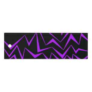 Abstract, bold, vibrant geometric zigzag pattern ruler