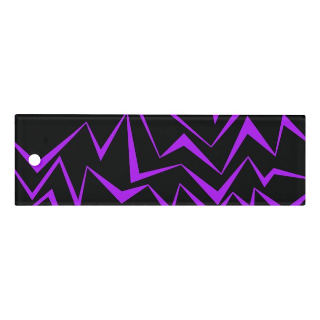 Abstract, bold, vibrant geometric zigzag pattern ruler (Front)