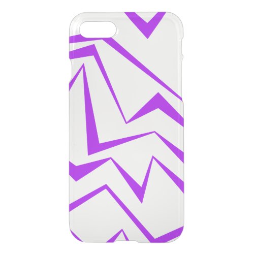 Abstract bold vibrant geometric zigzag pattern iPhone SE87 case