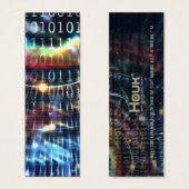 Abstract Bookmark | Cyberspace (Front & Back)