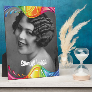 Abstract Border Art Plaque