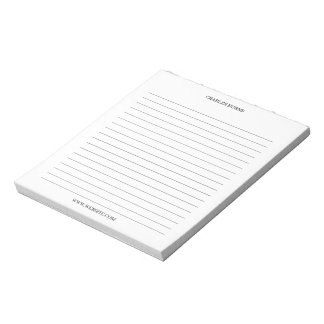 Abstract Border Personalized Name Notepad