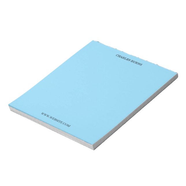 Abstract Border Personalized Name Notepad (Rotated)