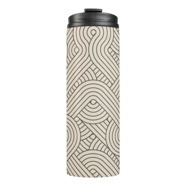 Abstract border thermal tumbler (Front)