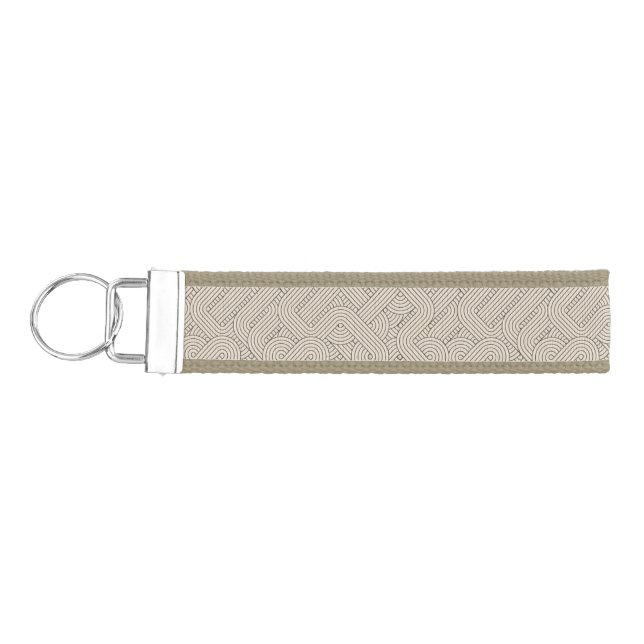 Abstract border wrist keychain (Keys on Left)
