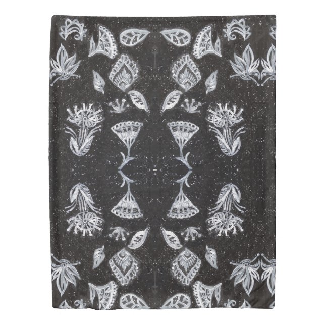 Abstract Botanical Design  Duvet Cover (Front)