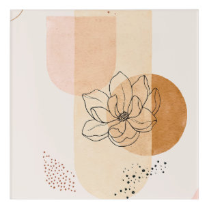 Abstract Botanical – Minimalist Floral Line art