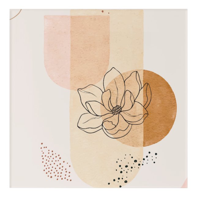 Abstract Botanical – Minimalist Floral Line art (Front)
