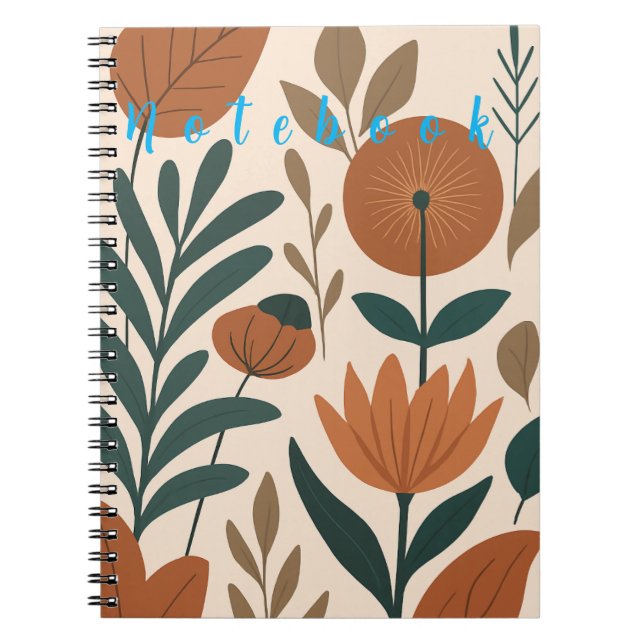 Abstract Botanical Notebook (Front)