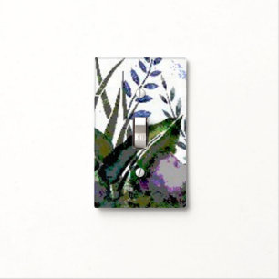 Abstract Botanical Painting Light Switch Cover