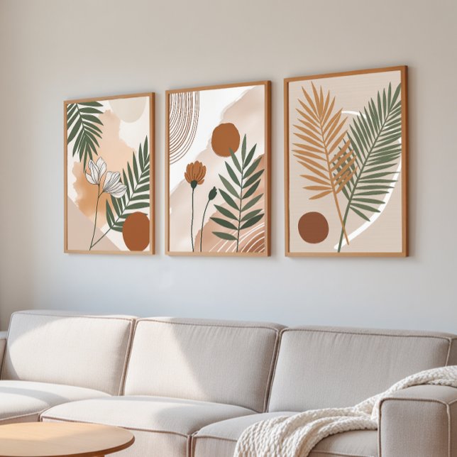 Abstract Botanical Set – Japandi Wall Art (Creator Uploaded)