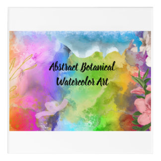 Abstract Botanical Watercolor Art