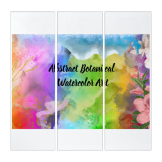 Abstract Botanical Watercolor Art