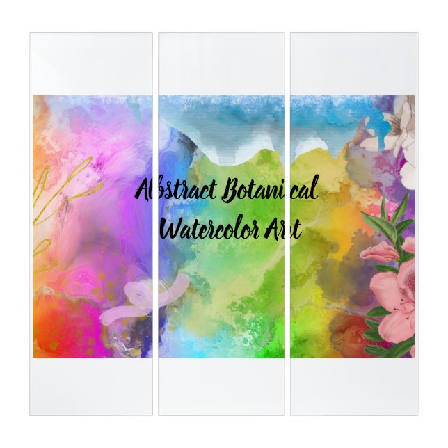 Abstract Botanical Watercolor Art (Front)