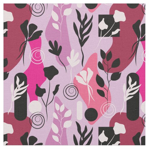 Abstract Botanics Fabric