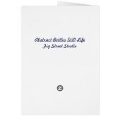 Abstract Bottles Still Life Cards (Back)