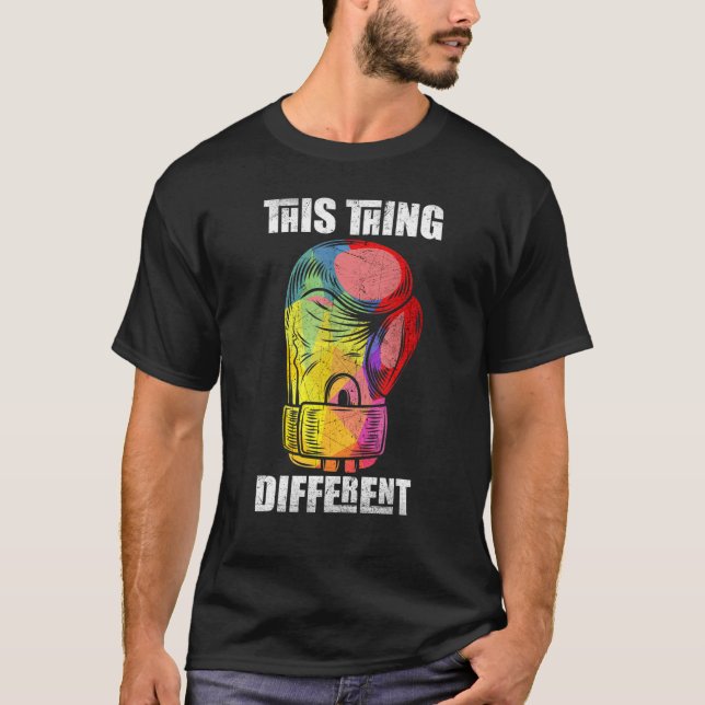 Abstract Boxing Gloves T-Shirt (Front)