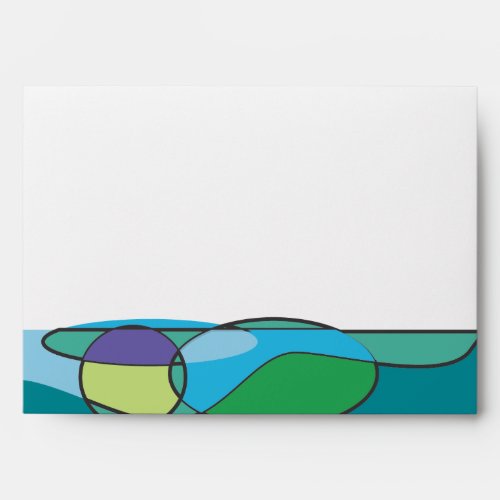 Abstract Boy with Tallis Bar Mitzvah Invitation Envelope