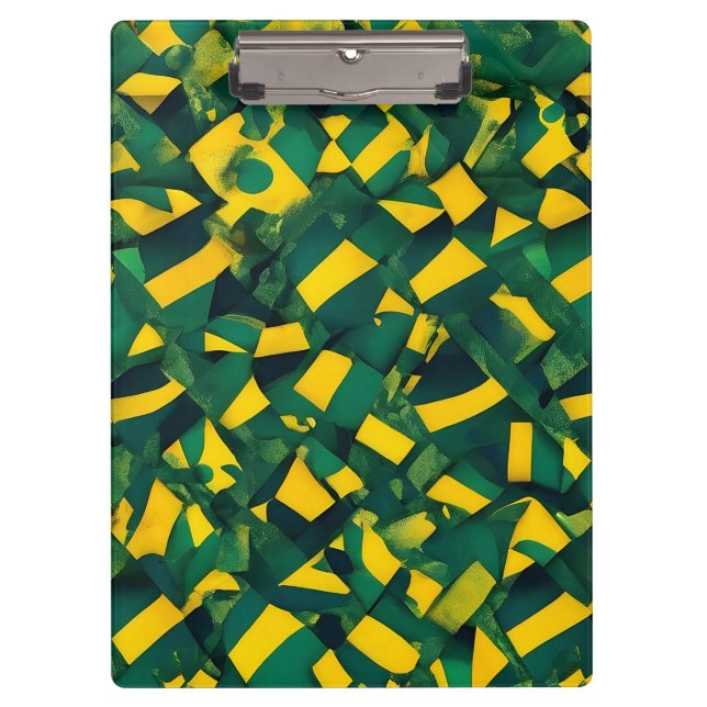 Abstract Brazilian pattern Clipboard (Front)