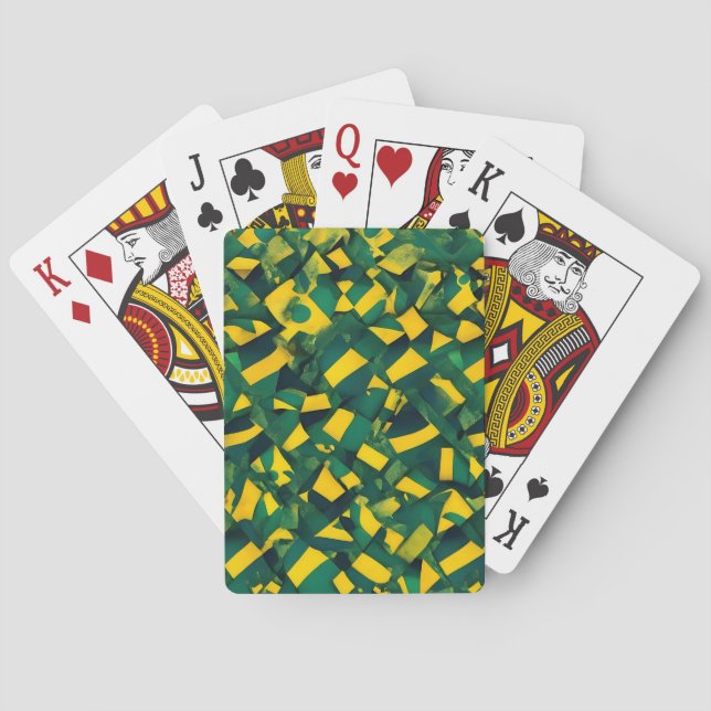 Abstract Brazilian pattern Poker Cards (Back)