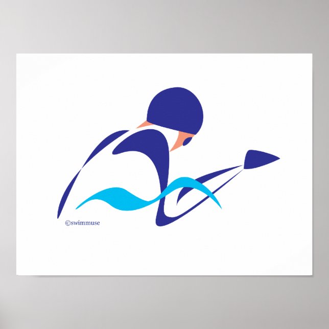 Abstract Breaststroke 2 Poster (Front)