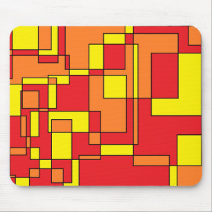Abstract Brick Pattern Mouse Pad