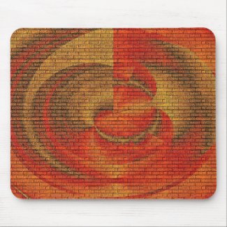 Abstract Brick Wall Art Mousepad