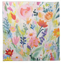 Abstract Bright Colorful Flower Illustration