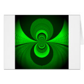 Abstract Bright Green Groovy Kaleidoscope Pattern (Front Horizontal)