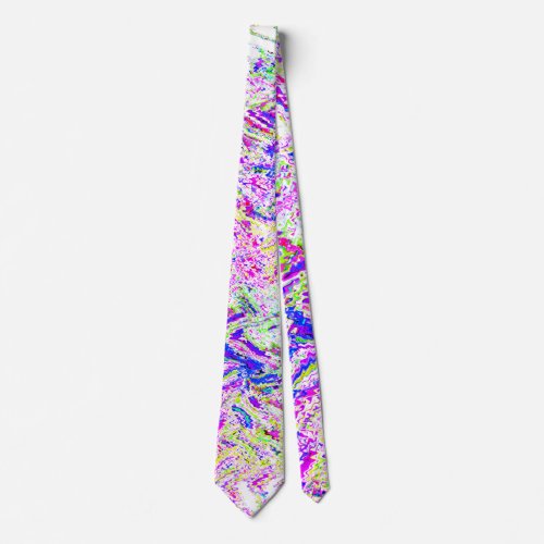 Abstract Bright Multicolor Swirl Pattern Gift 2023 Neck Tie